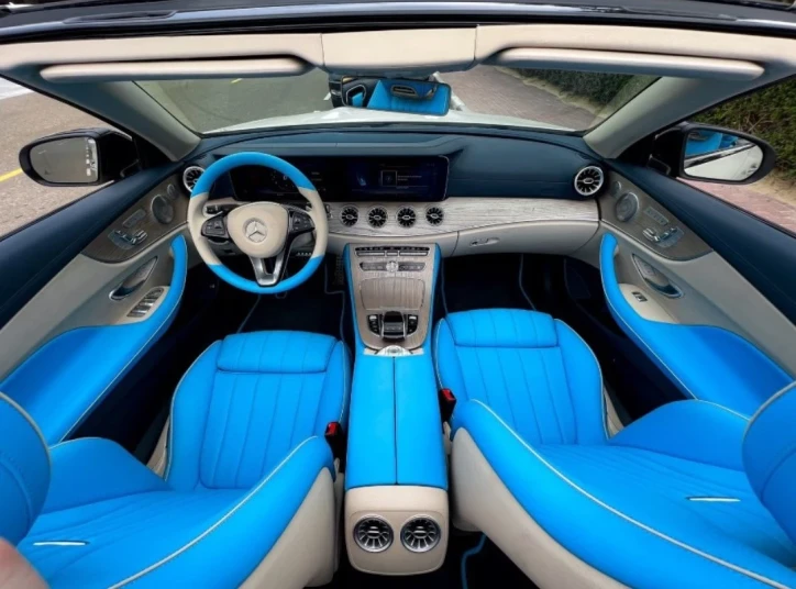 Mercedes Benz E400 Convertible 2023 WHITE RENTAL IN DUBAI - undefined